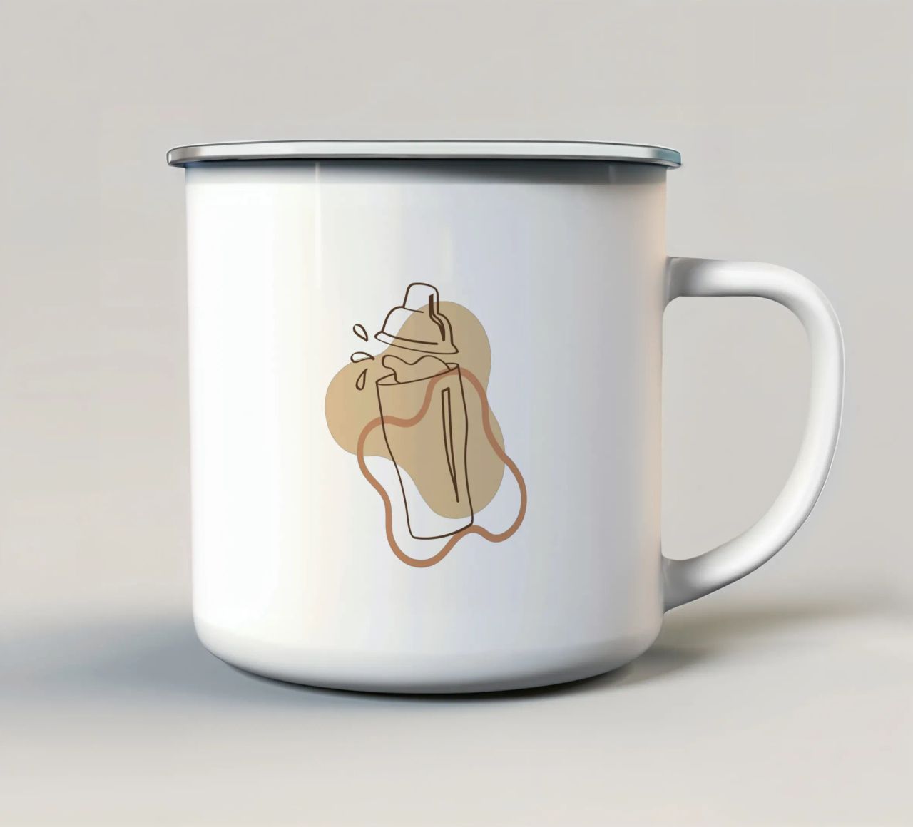 Semplice bevanda boho minimalista tazza in smalto da YSV MINIMALIST