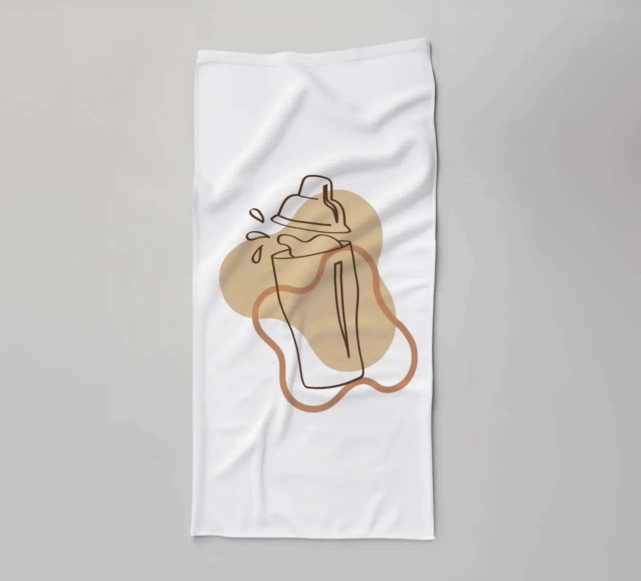 Semplice bevanda boho minimalista asciugamano da bagno da YSV MINIMALIST
