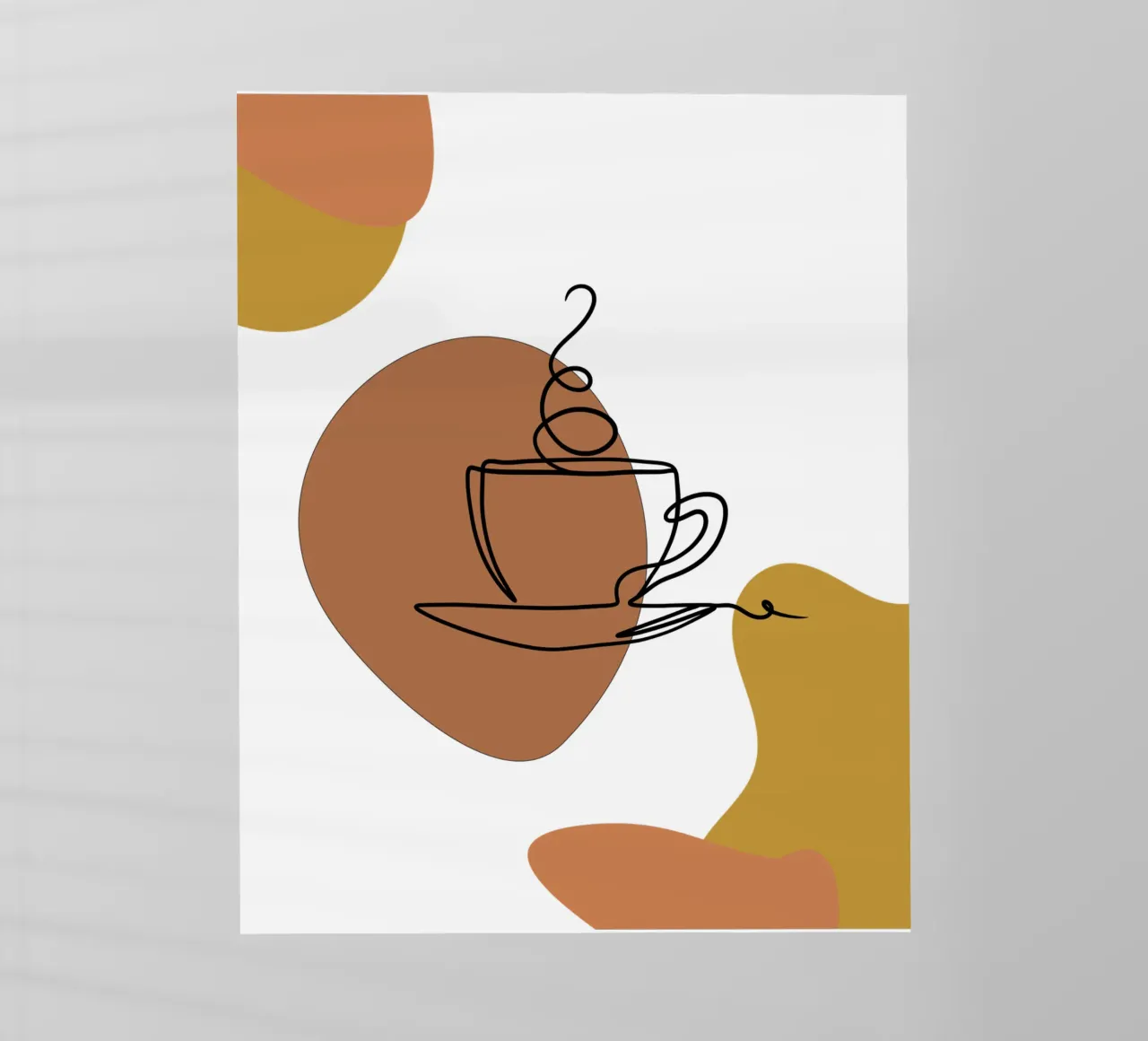 Semplice bevanda al caffè boho minimalista pellicola backlit da YSV MINIMALIST