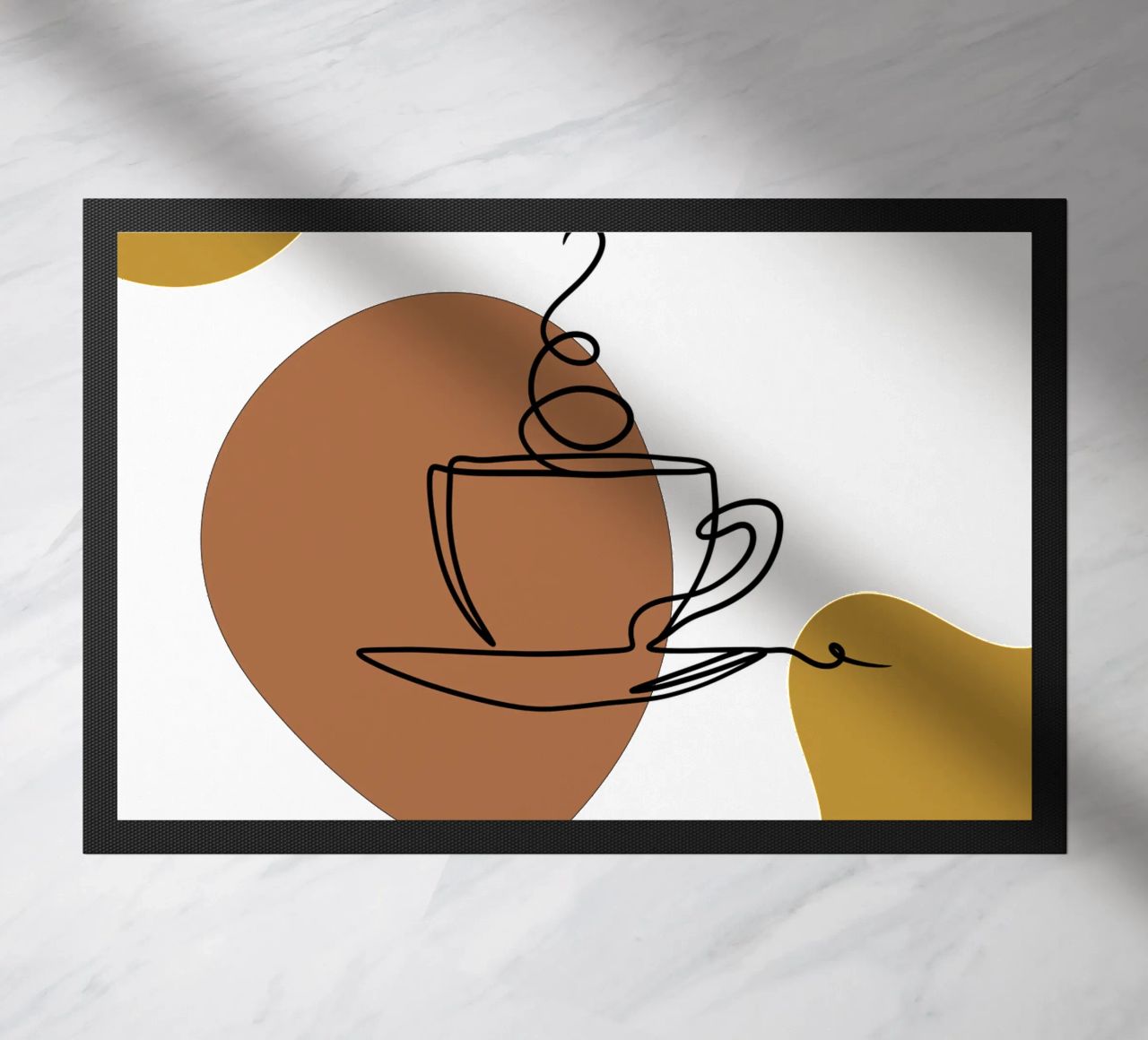 Semplice bevanda al caffè boho minimalista zerbino da YSV MINIMALIST
