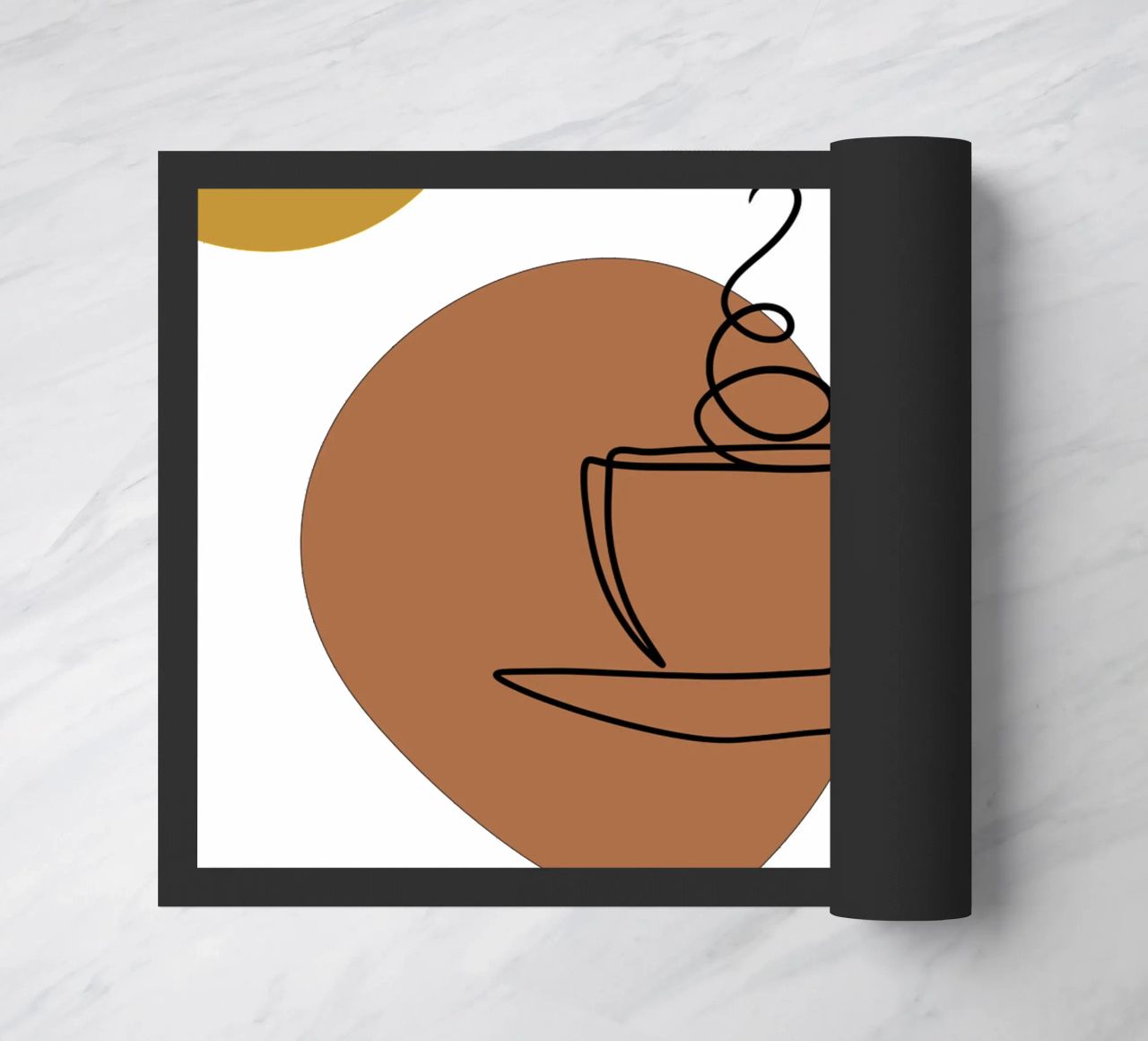 Semplice bevanda al caffè boho minimalista zerbino da YSV MINIMALIST