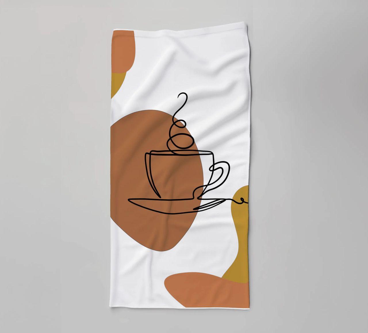 Simple minimalist boho coffee drink towel by YSV MINIMALIST