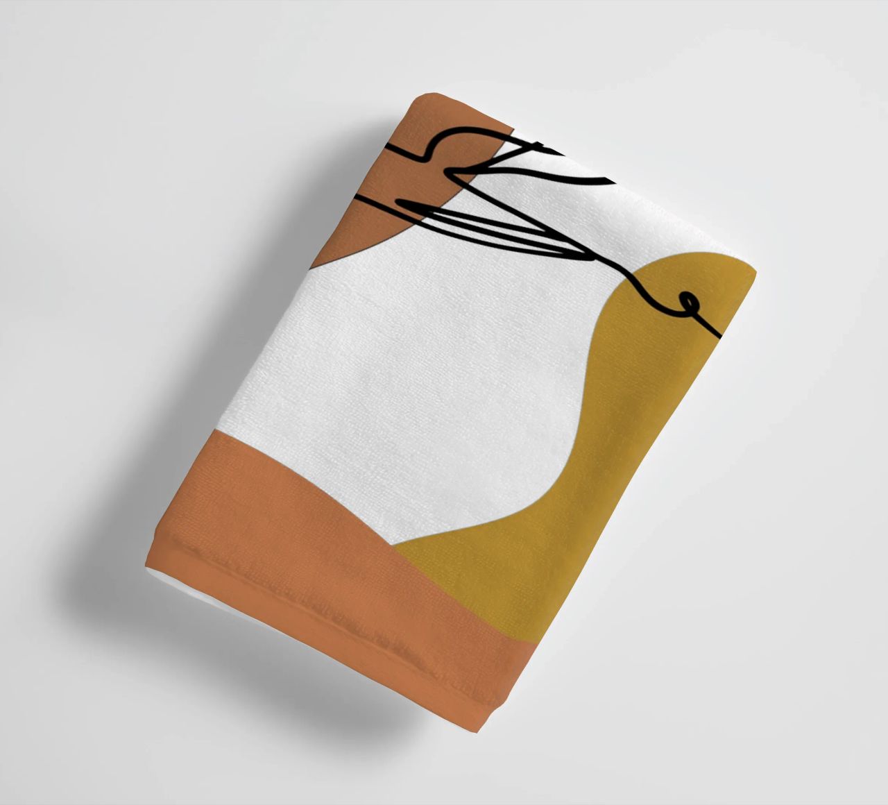 Simple minimalist boho coffee drink towel by YSV MINIMALIST