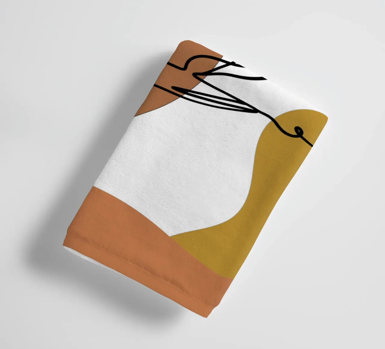 Simple minimalist boho coffee drink towel by YSV MINIMALIST