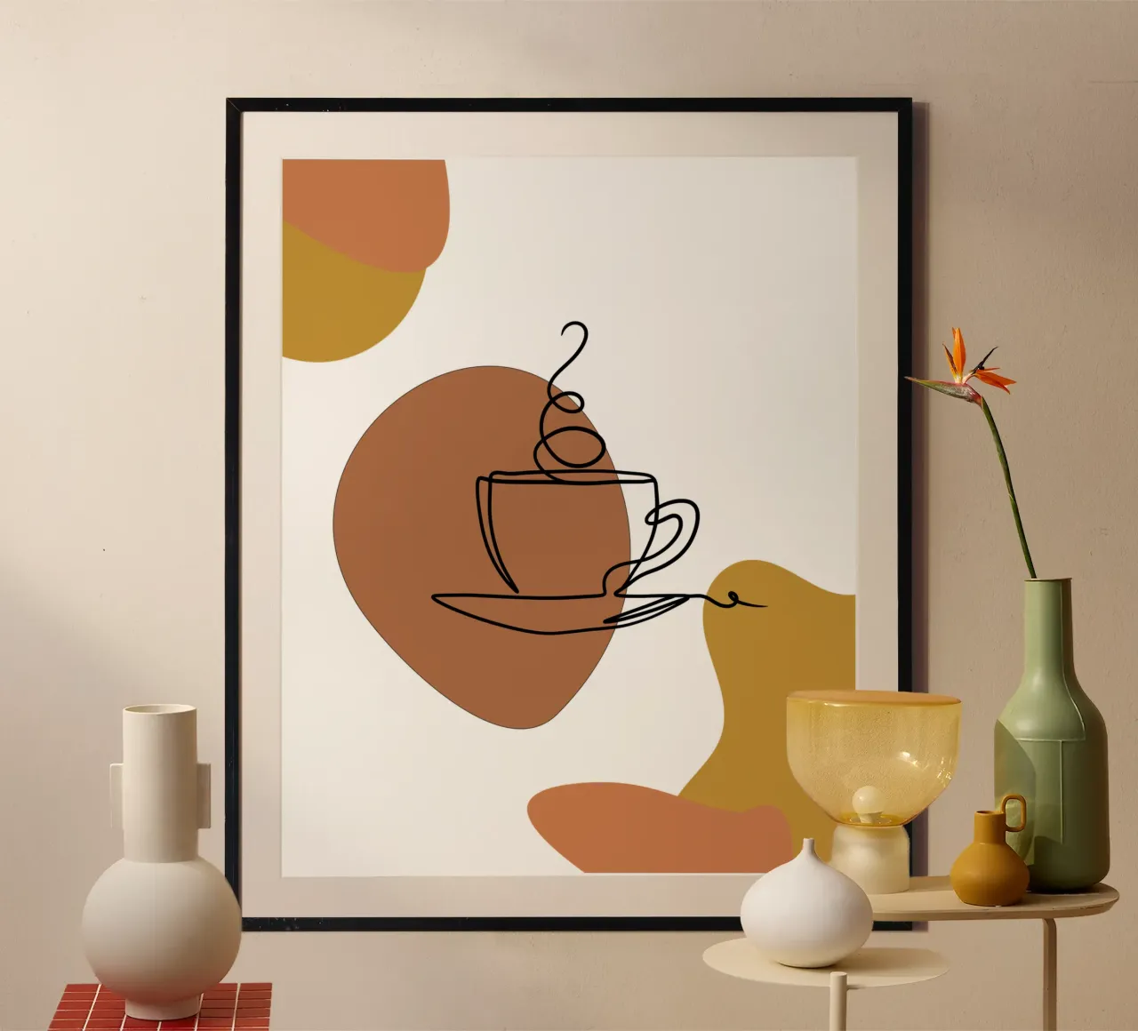 Semplice bevanda al caffè boho minimalista carta hahnemühle da YSV MINIMALIST