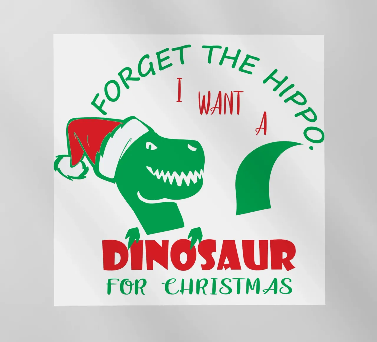 Dimenticate l'ippopotamo, voglio un dinosauro per Natale. pellicola backlit da vickeyroads