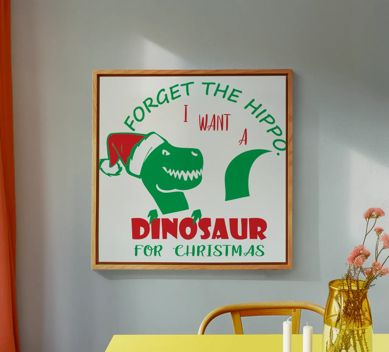 Dimenticate l'ippopotamo, voglio un dinosauro per Natale. plexiglass da vickeyroads