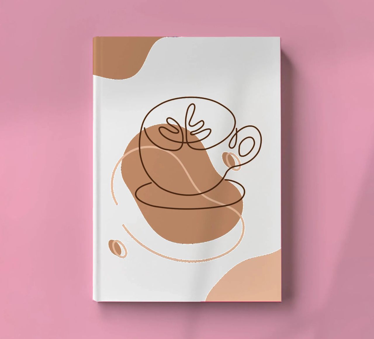 Minimalist boho coffee drink notebook by YSV MINIMALIST