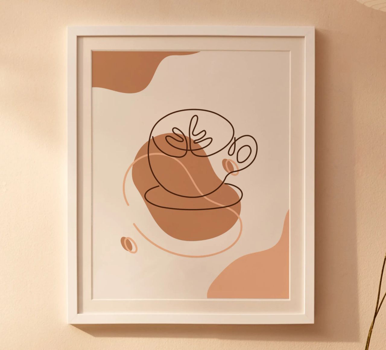 Minimalist boho coffee drink poster by YSV MINIMALIST