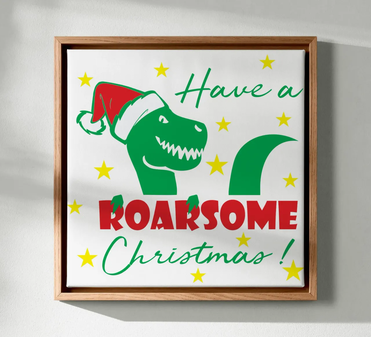 have a roar some christmas canvas by vickeyroads