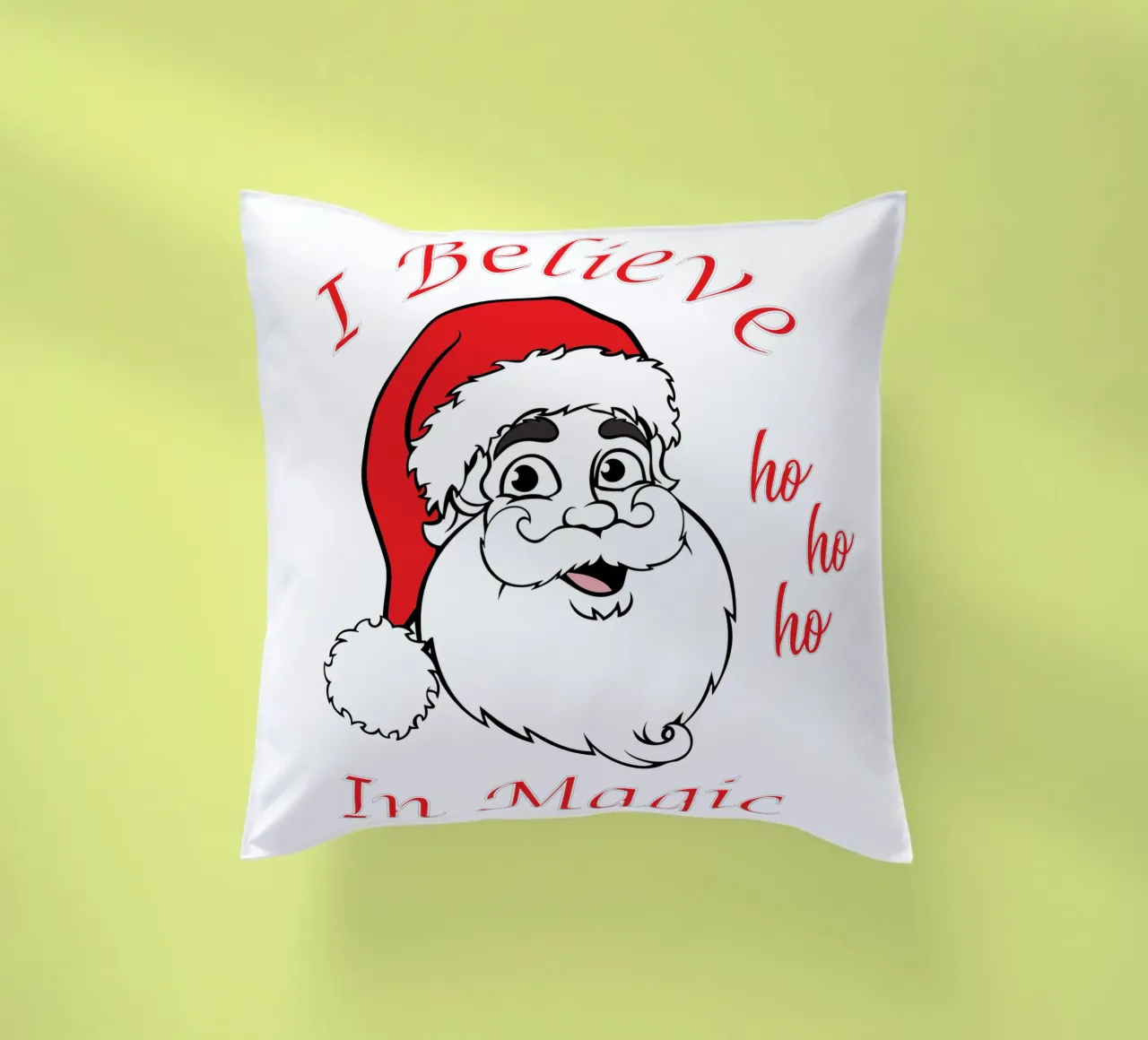 Credo nella magia di Babbo Natale cuscino da vickeyroads