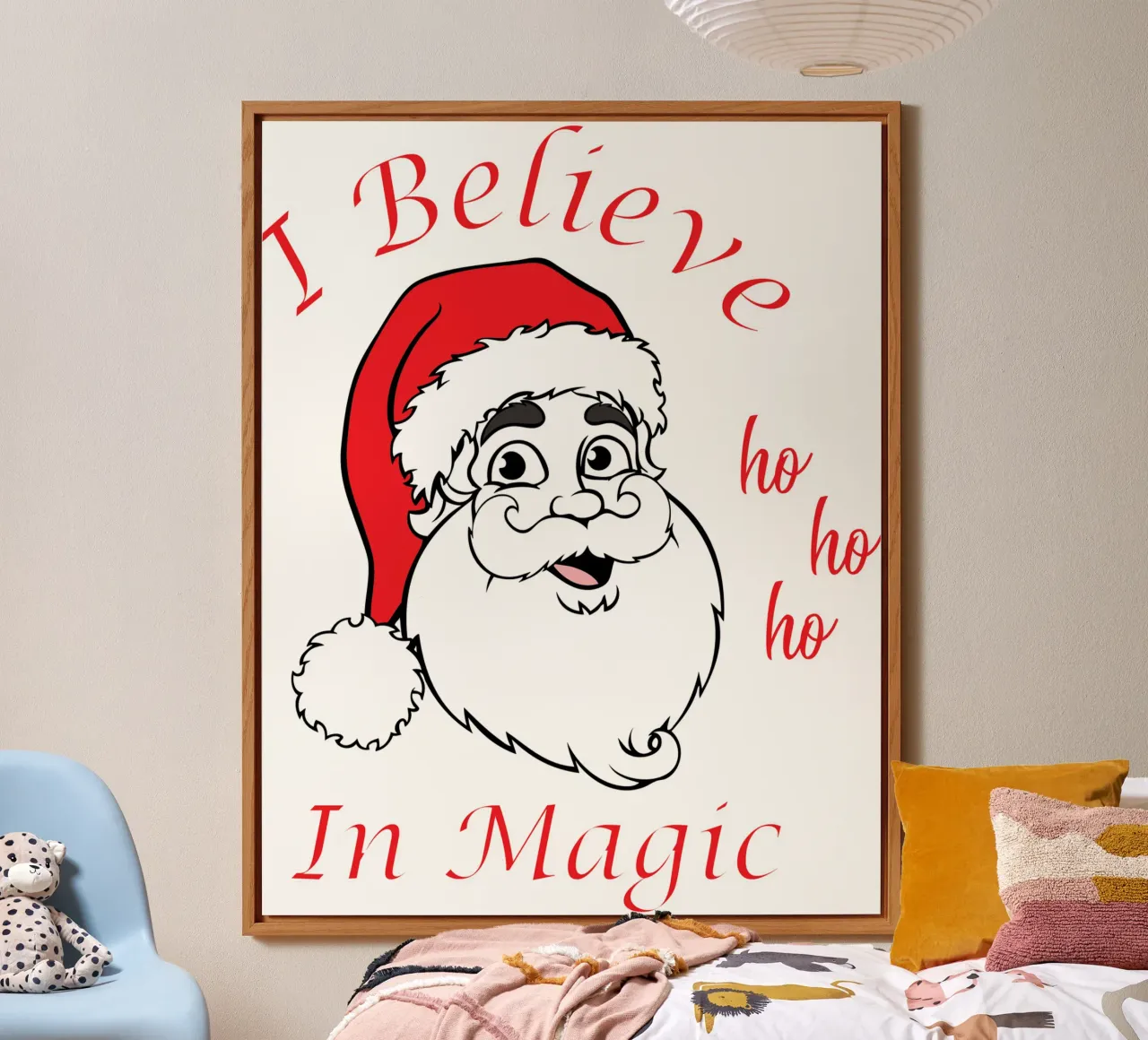 Credo nella magia di Babbo Natale alluminio dibond da vickeyroads