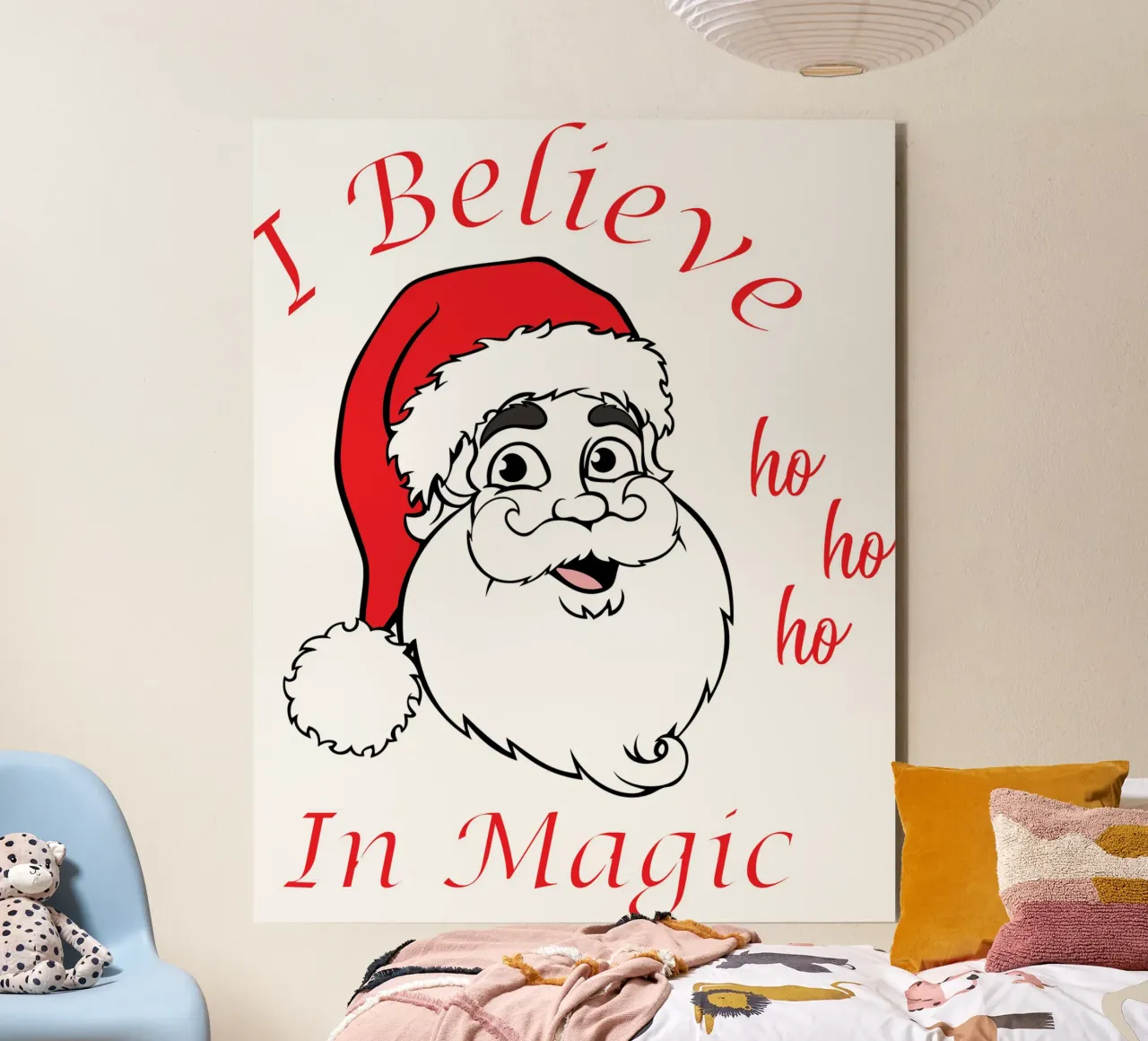 Credo nella magia di Babbo Natale alluminio dibond da vickeyroads