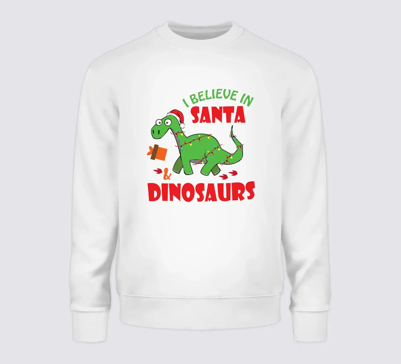 Credo in Babbo Natale e nei dinosauri felpa da vickeyroads