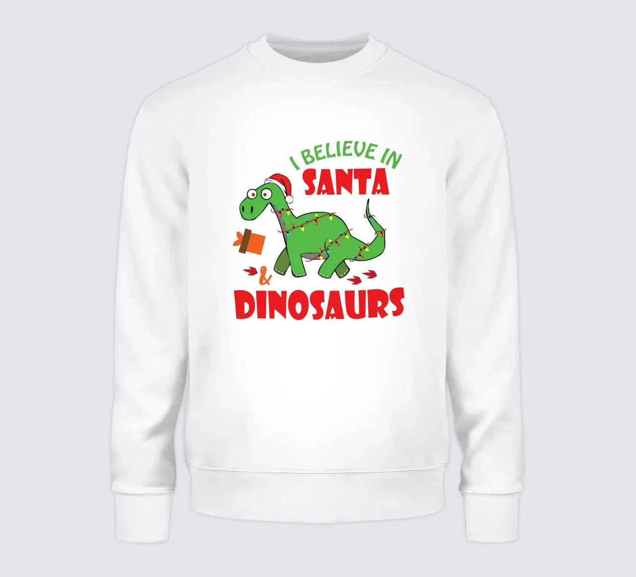 Credo in Babbo Natale e nei dinosauri felpa da vickeyroads