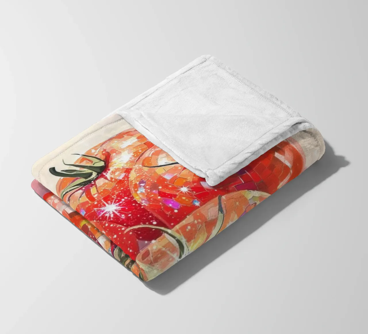 Pomodori frizzanti a palla da discoteca coperta in pile da Melloi Art Print