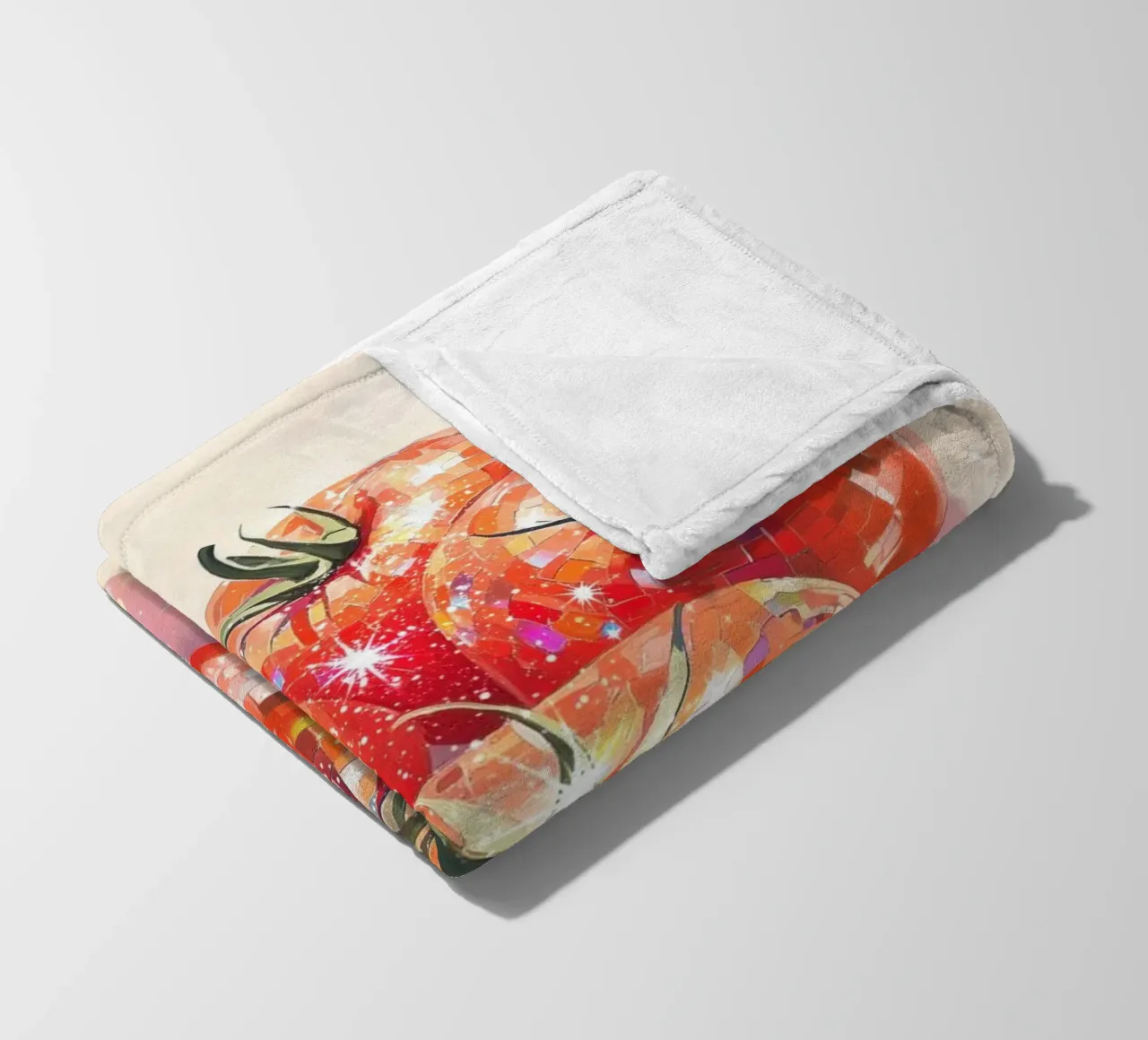 Pomodori frizzanti a palla da discoteca coperta in pile da Melloi Art Print