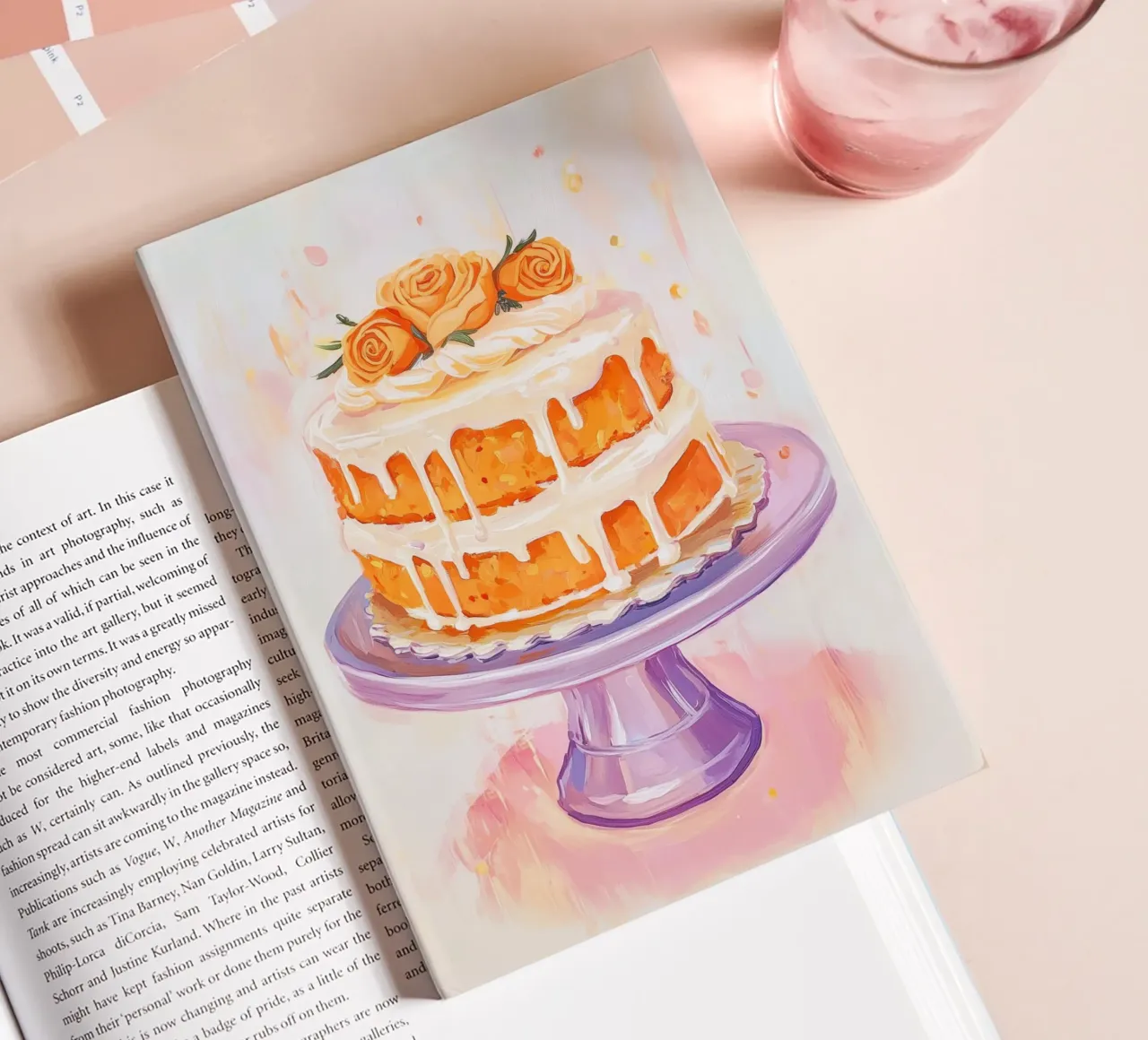 Torta di carote a due piani diario da Melloi Art Print