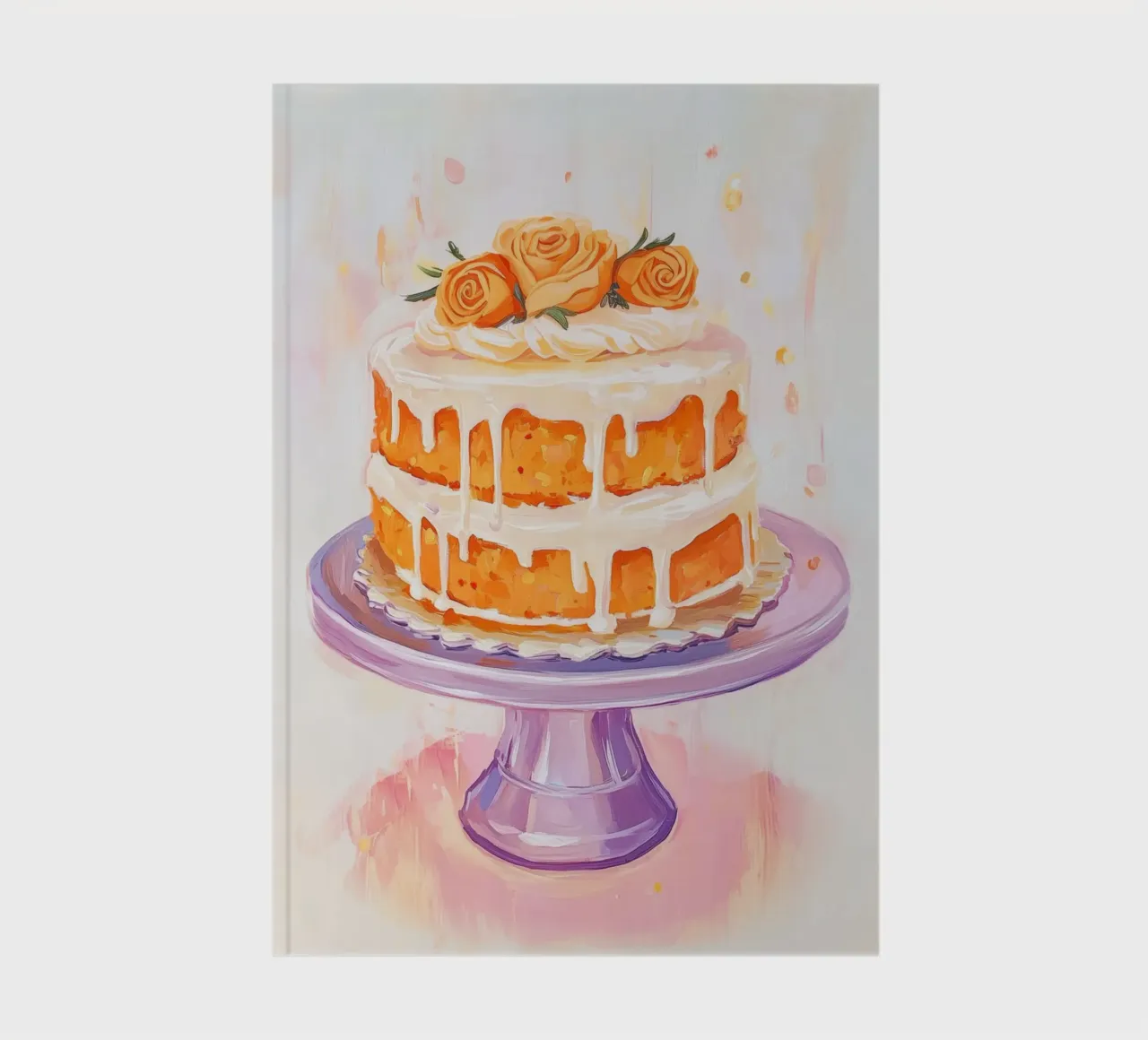Torta di carote a due piani diario da Melloi Art Print