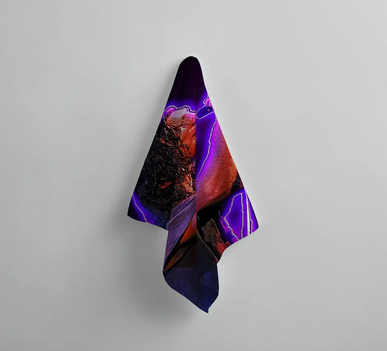Vedder Neon towel by neonartroom