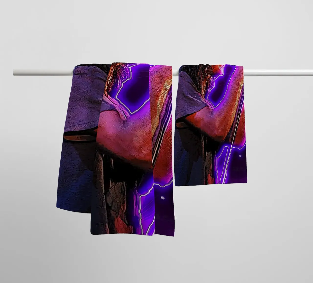 Vedder Neon towel by neonartroom