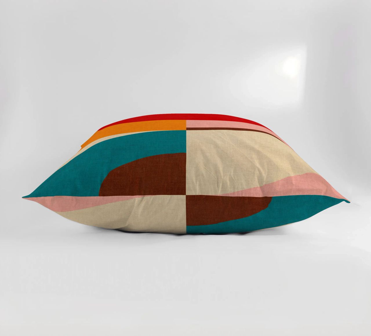 Archi arcobaleno Mid Mod giocosi ed equilibrati - Caldo autunnale cuscino da Dominique Vari Abstract