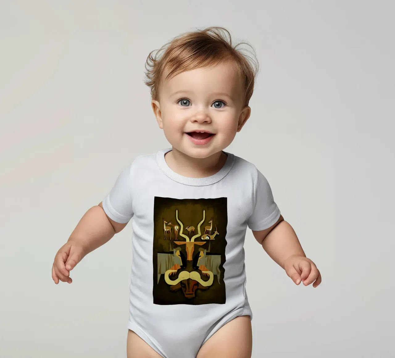 Horns and Hoofs body neonato maniche corte da Dieter Braun