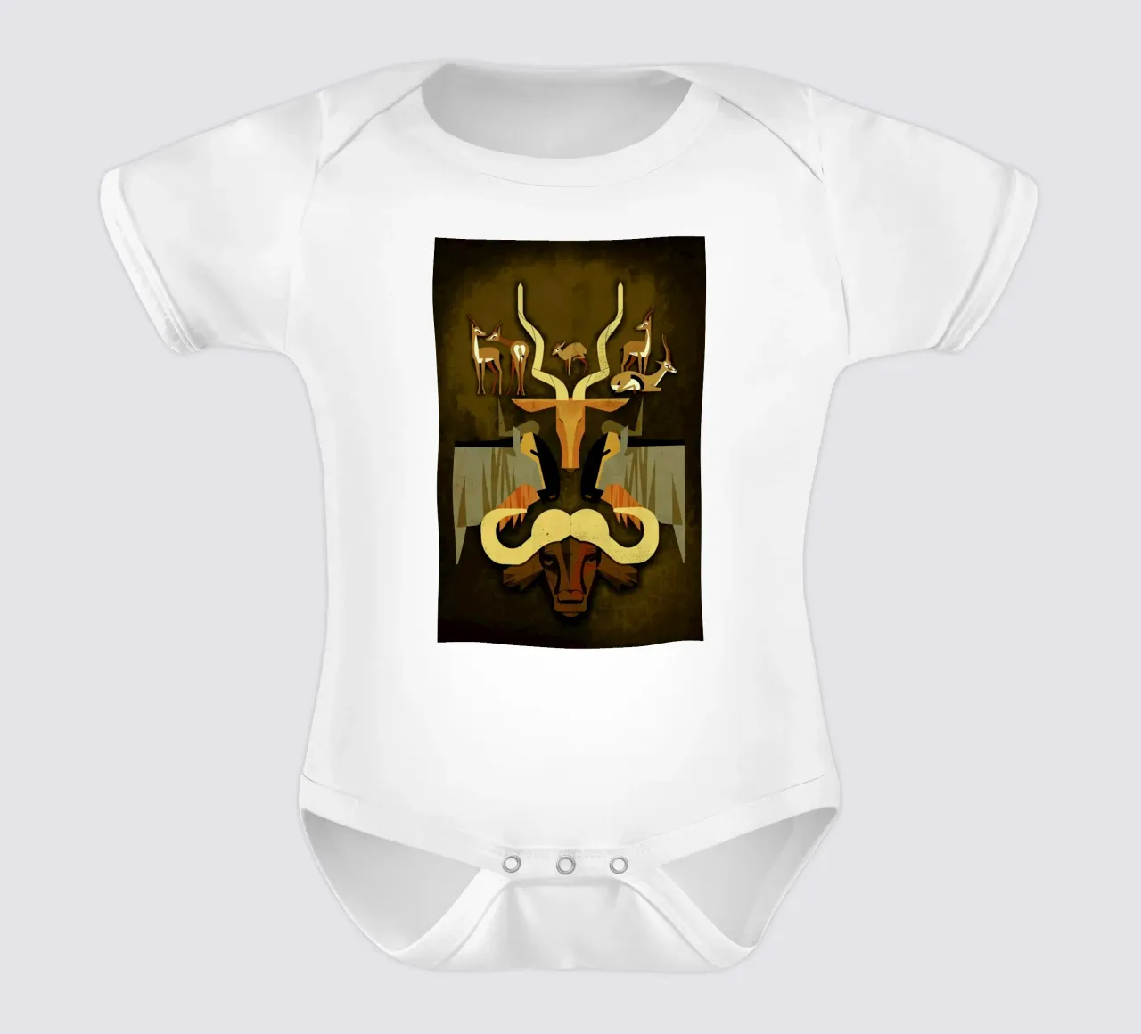 Horns and Hoofs body neonato maniche corte da Dieter Braun