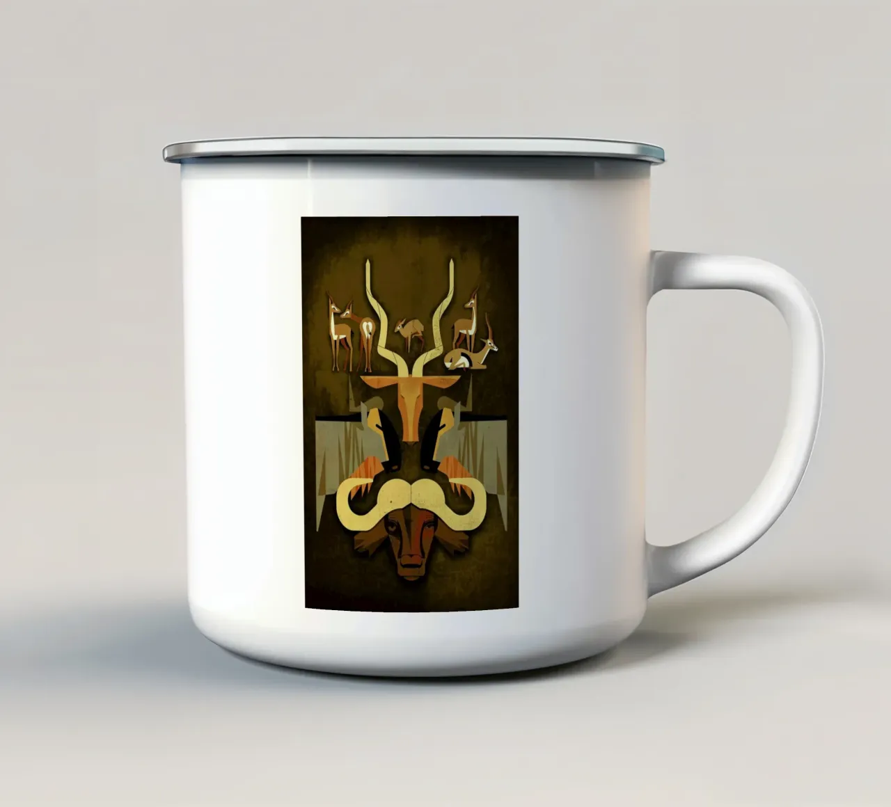 Horns and Hoofs tazza in smalto da Dieter Braun
