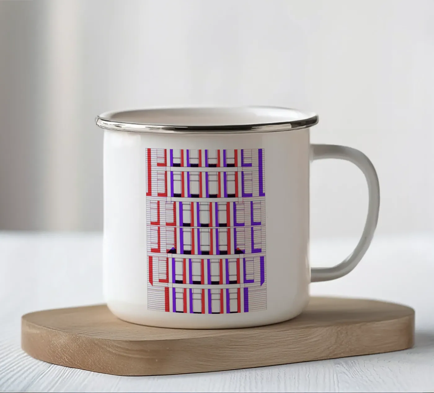 Three enamel mug by Jan Luzar