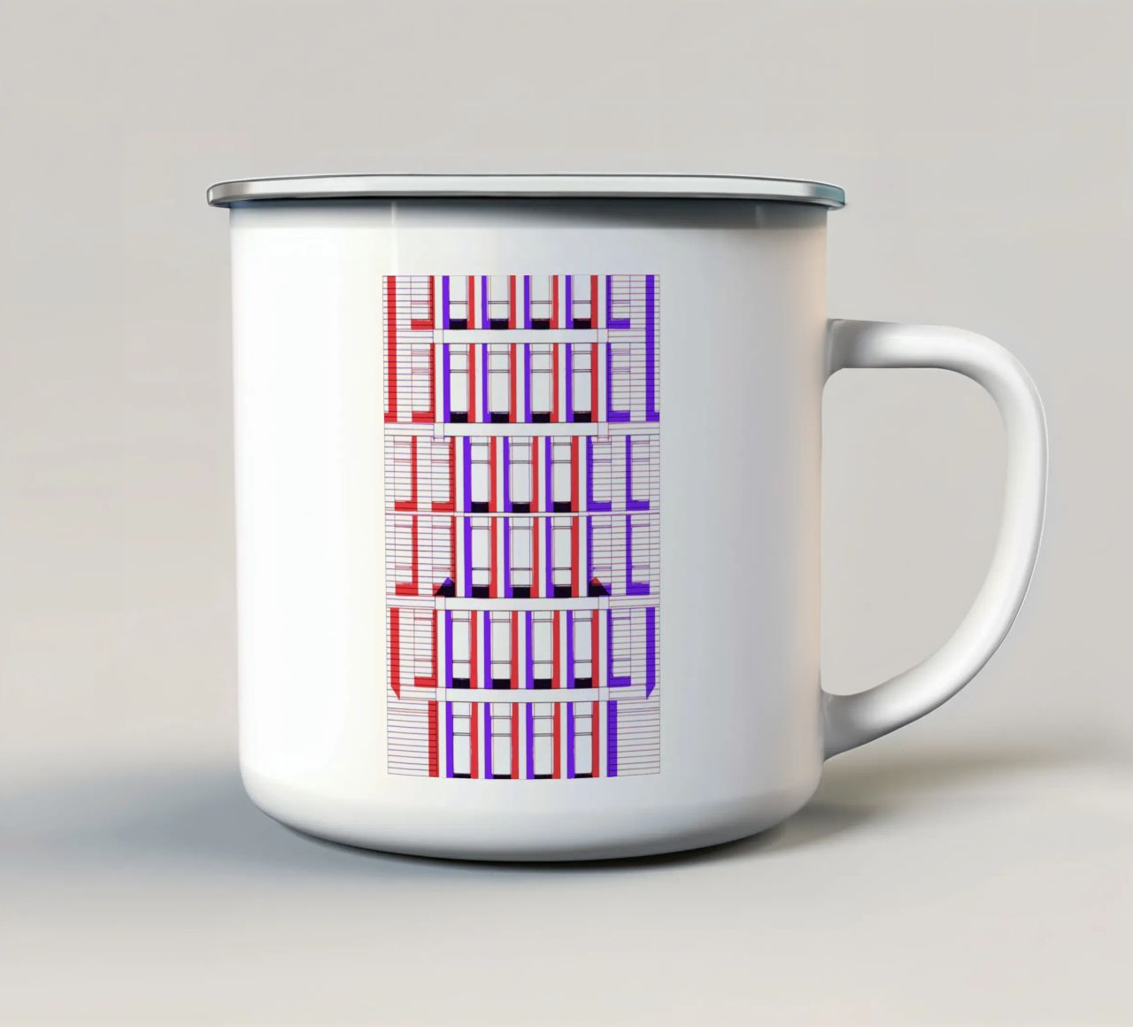 Three tazza in smalto da Jan Luzar