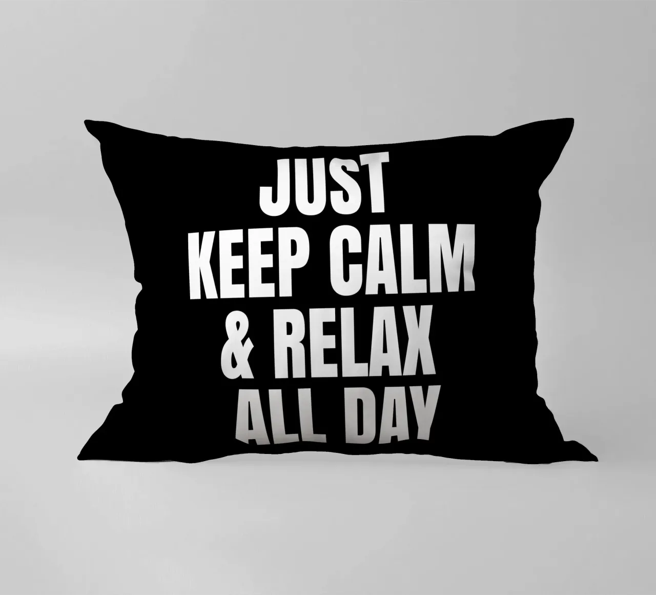 Just keep calm and relax all day cuscino da happieeagle