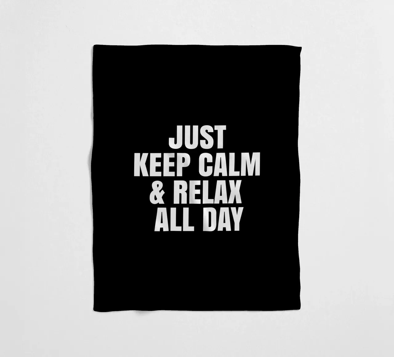 Just keep calm and relax all day coperta in pile da happieeagle