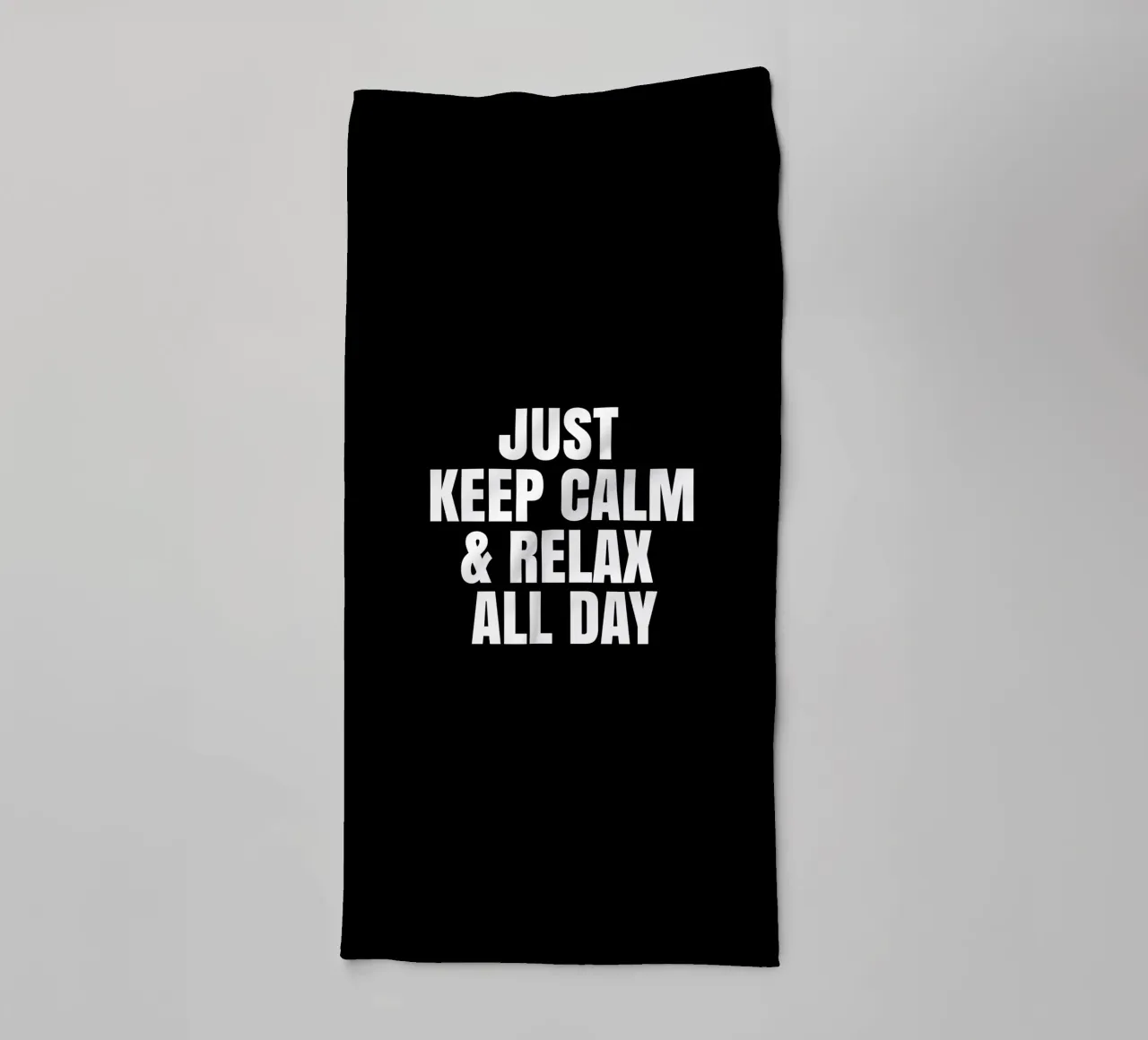 Just keep calm and relax all day asciugamano da bagno da happieeagle