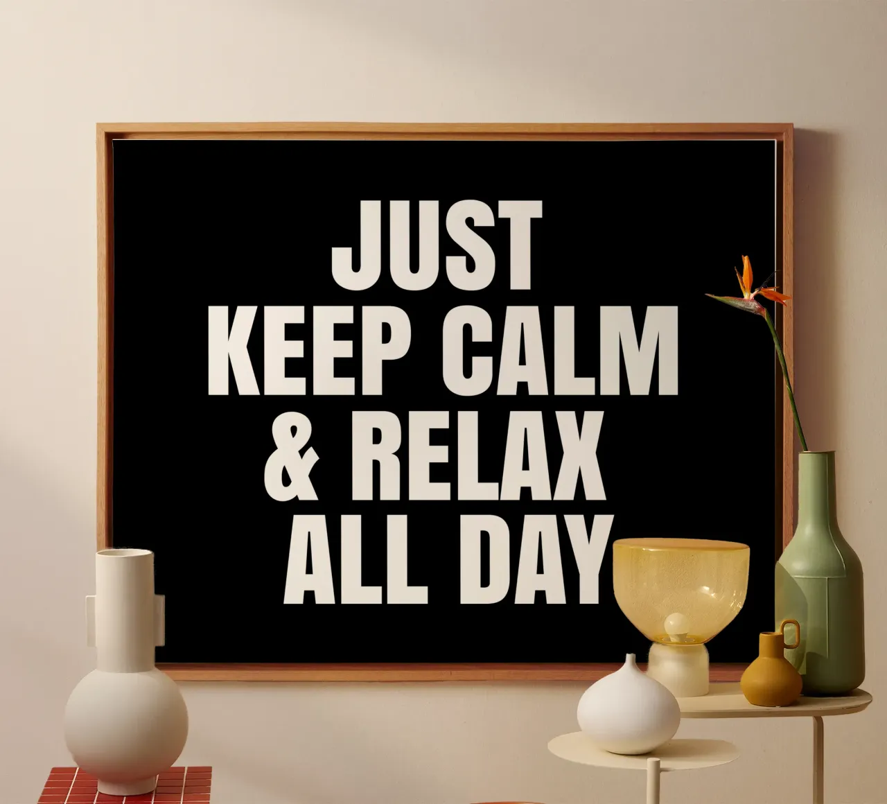 Just keep calm and relax all day tela da happieeagle