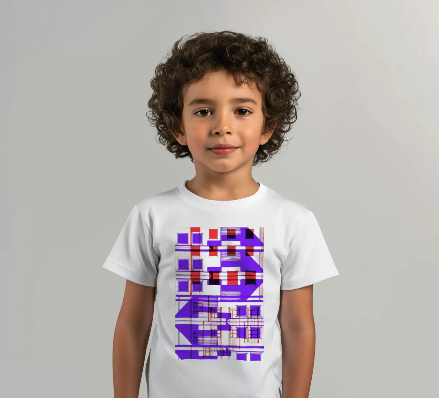 Four kinder t-shirt van Jan Luzar