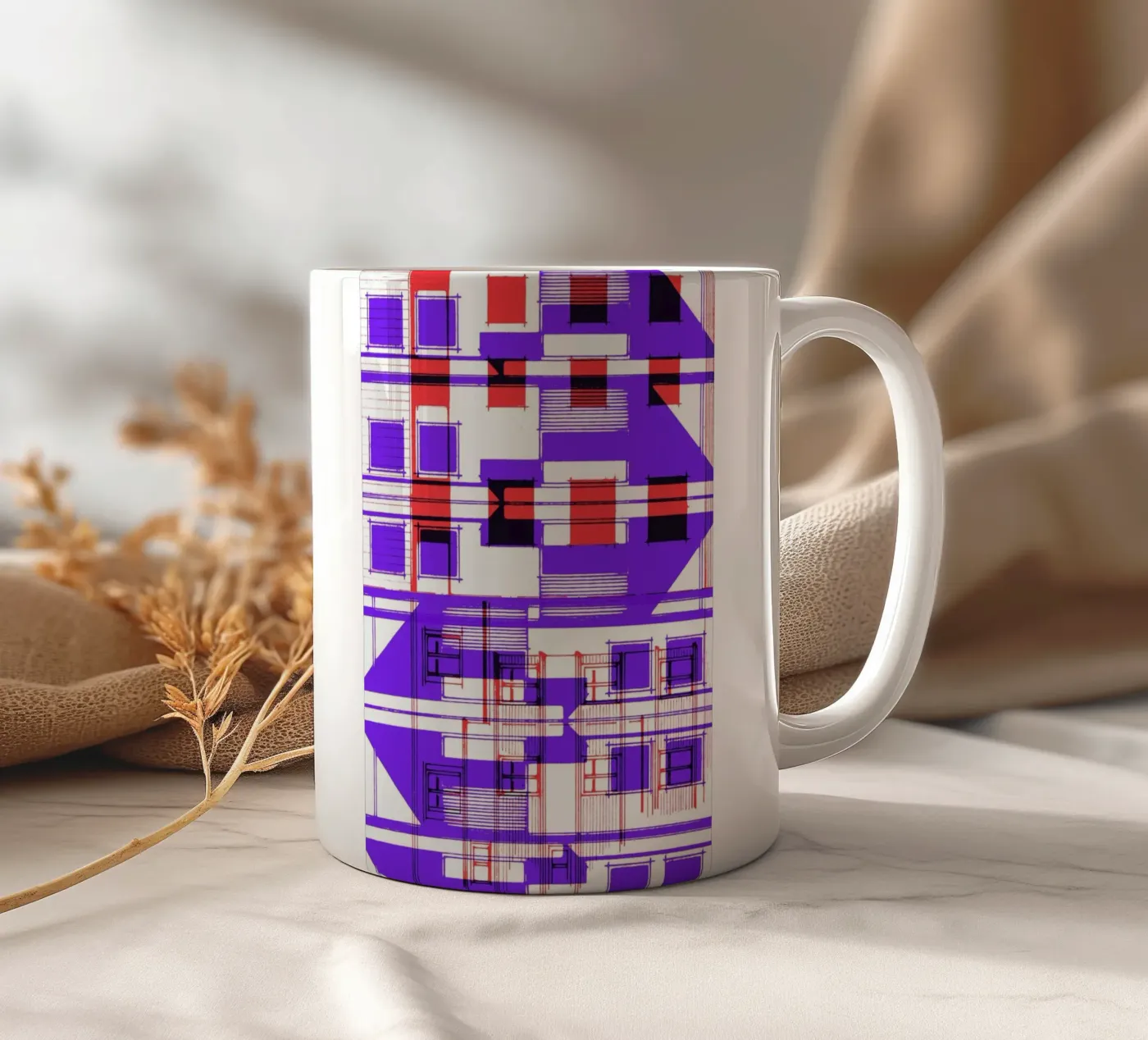 Four ceramic mug by Jan Luzar