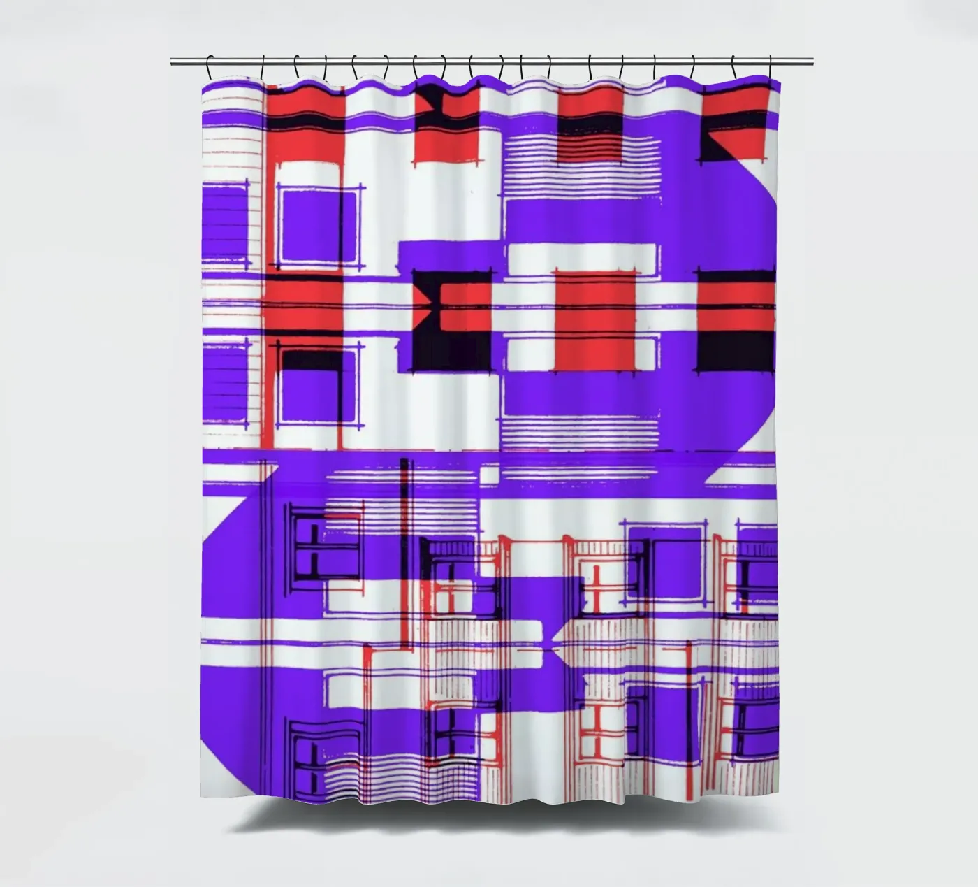 Four douchegordijn van Jan Luzar