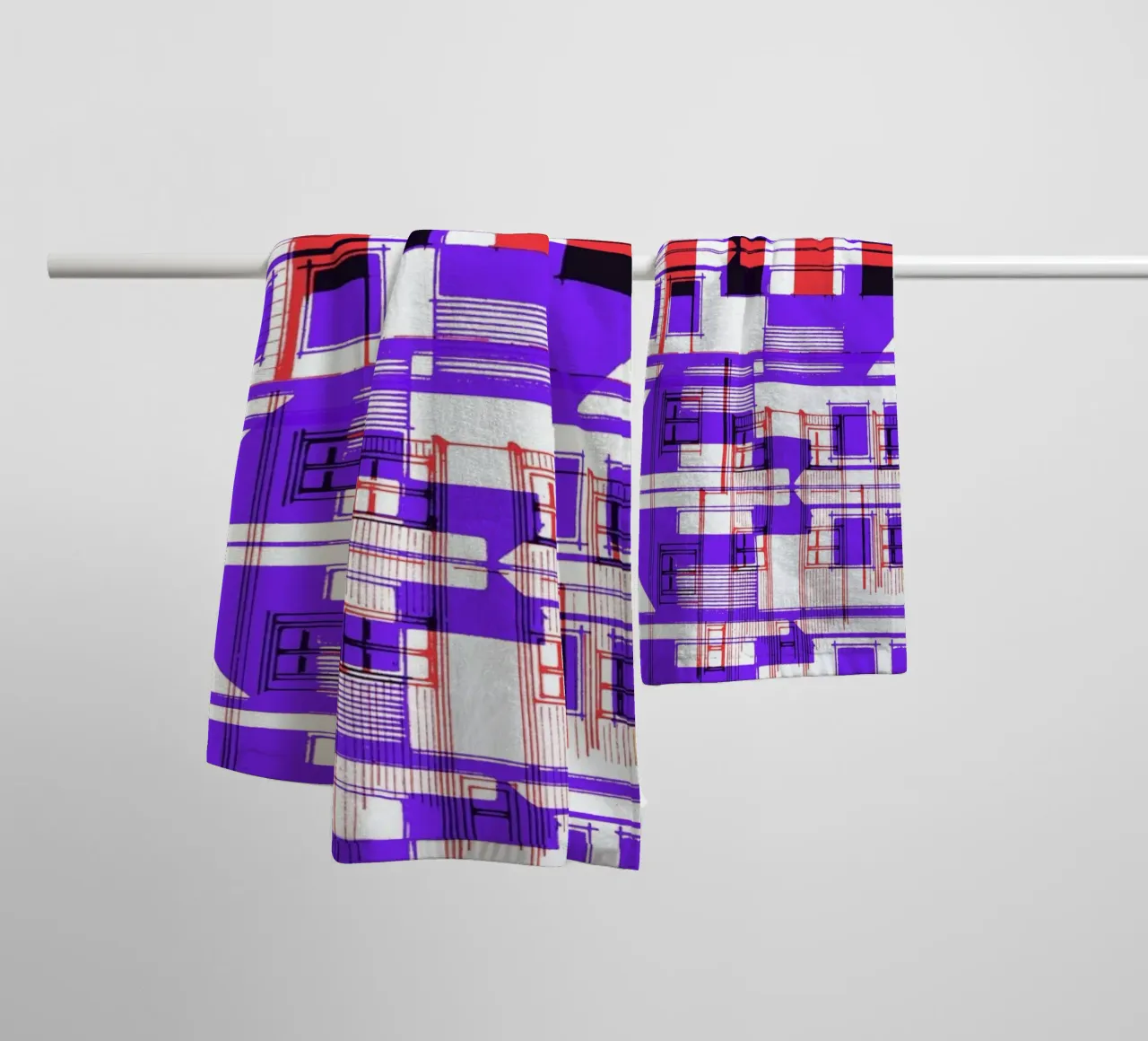 Four badhanddoek van Jan Luzar