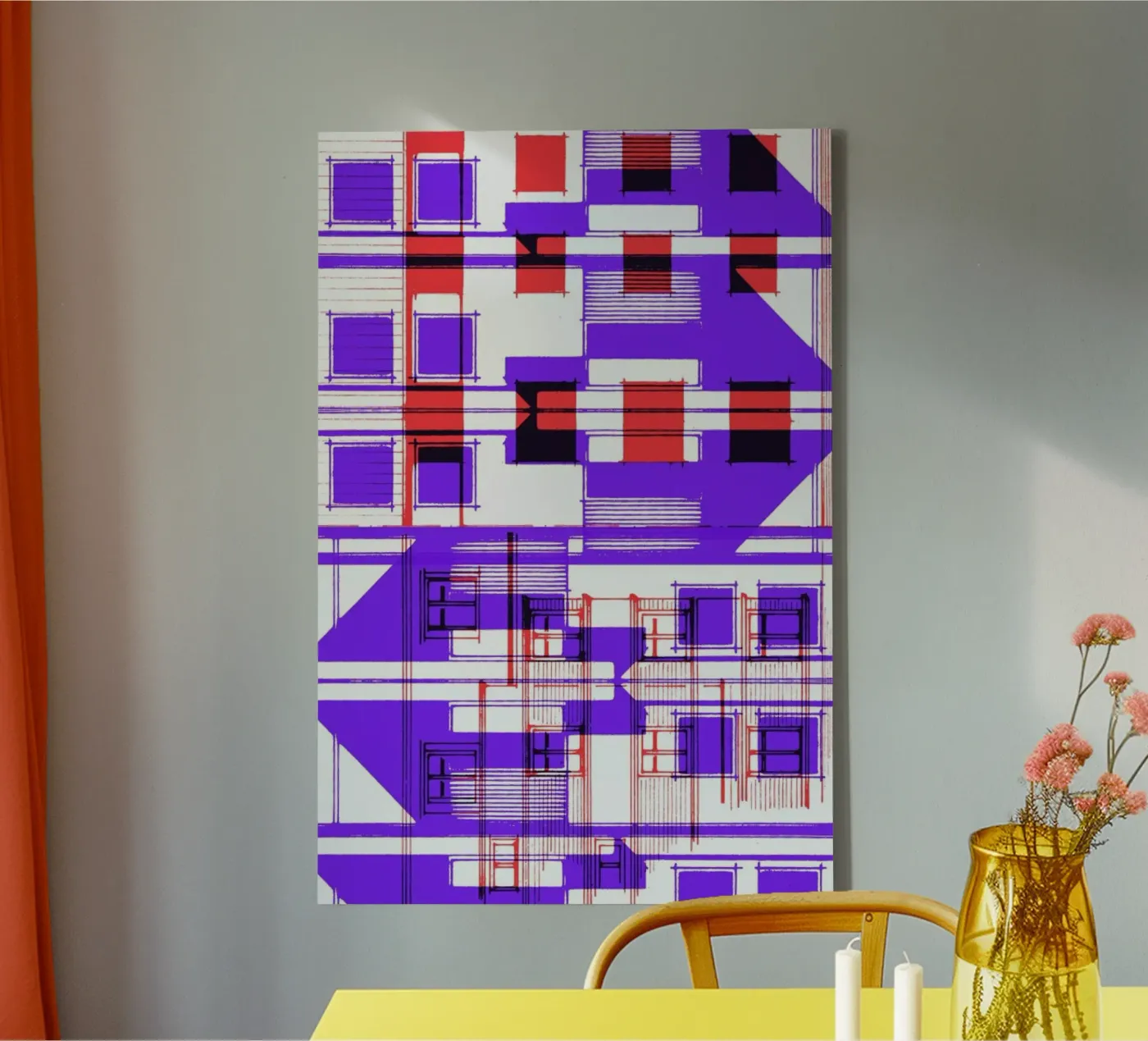 Four canvas by Jan Luzar