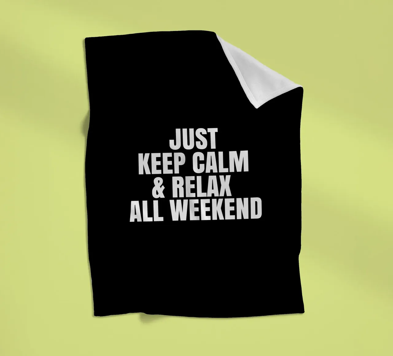 Just keep calm and relax all weekend coperta in pile da happieeagle