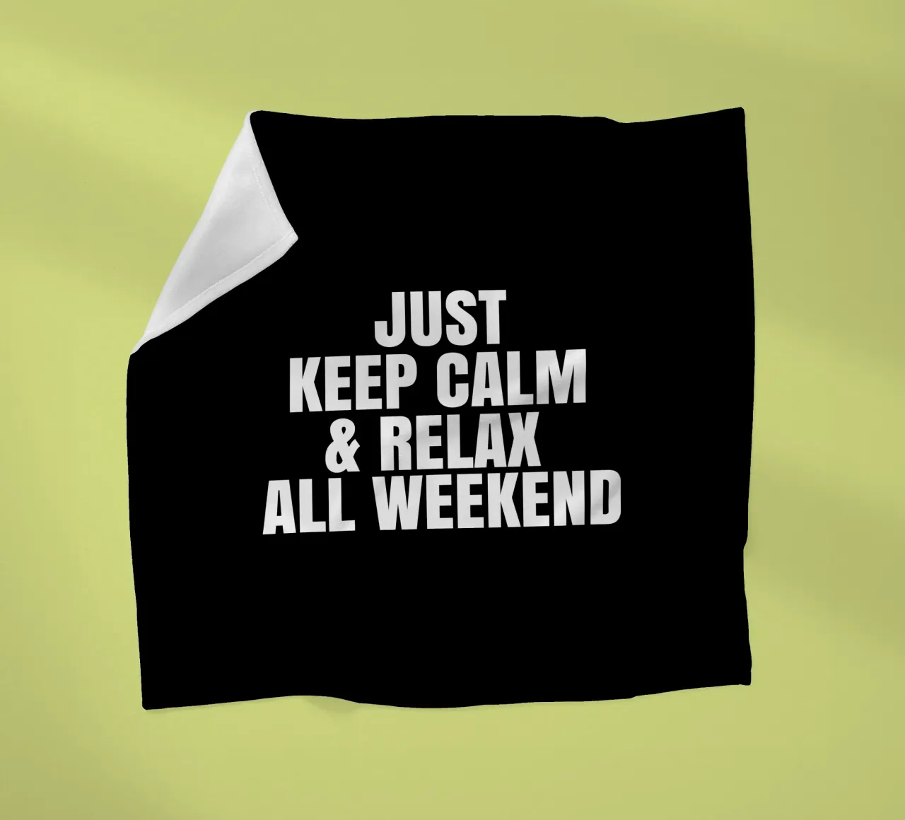 Just keep calm and relax all weekend coperta in pile da happieeagle