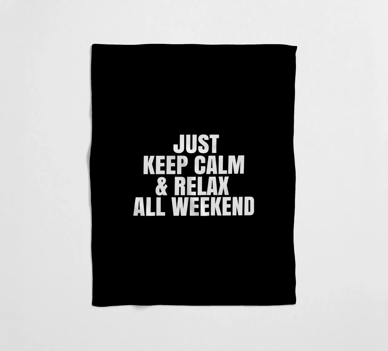 Just keep calm and relax all weekend coperta in pile da happieeagle