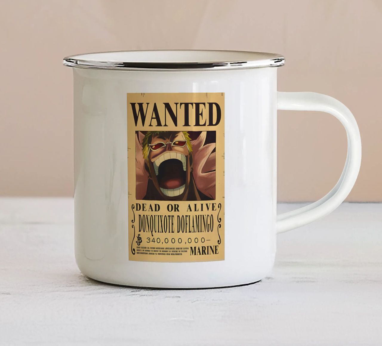 Donquixote Doflamingo tazza in smalto da CreativeStudio