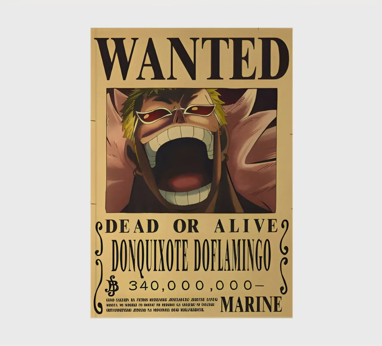 Donquixote Doflamingo notebook by CreativeStudio