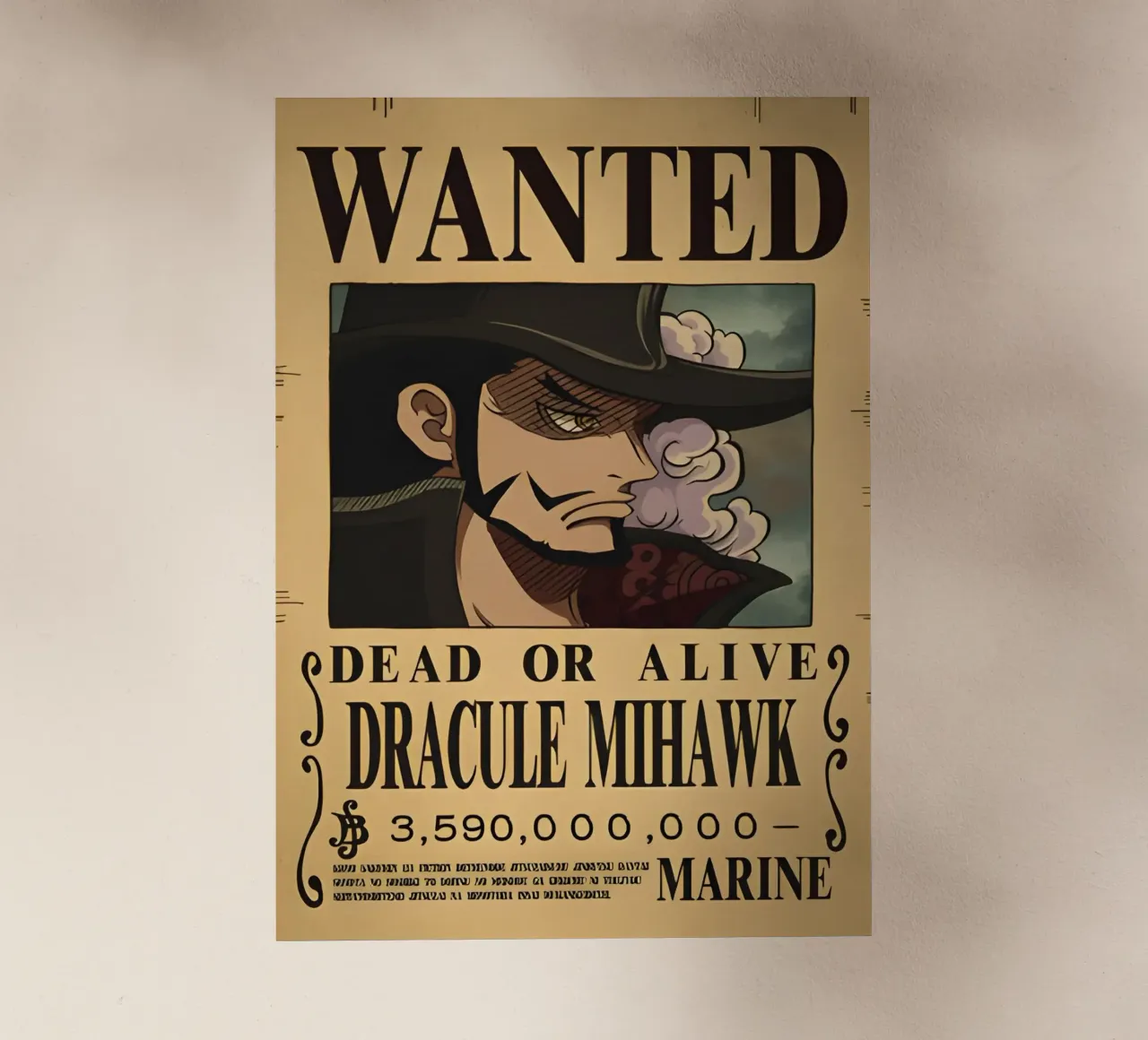 Dracule Mihawk pellicola backlit da CreativeStudio
