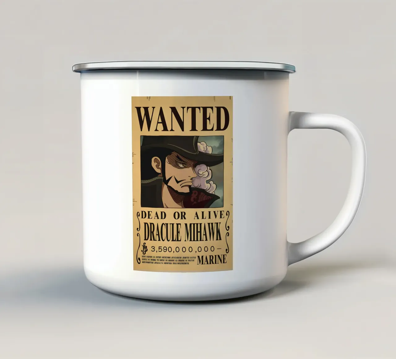 Dracule Mihawk tazza in smalto da CreativeStudio