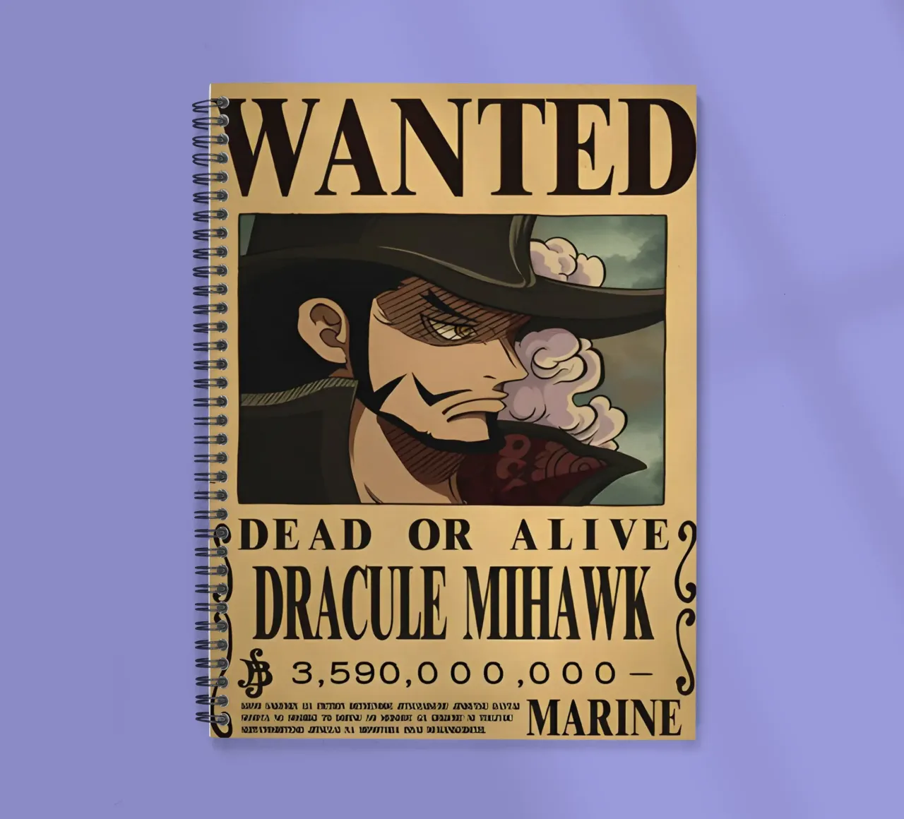 Dracule Mihawk spiral notebook by CreativeStudio