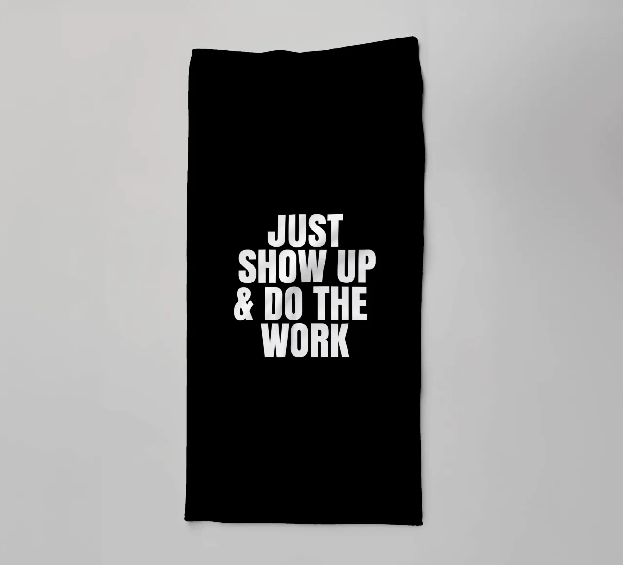 Just show up and do the work toalla de baño de happieeagle