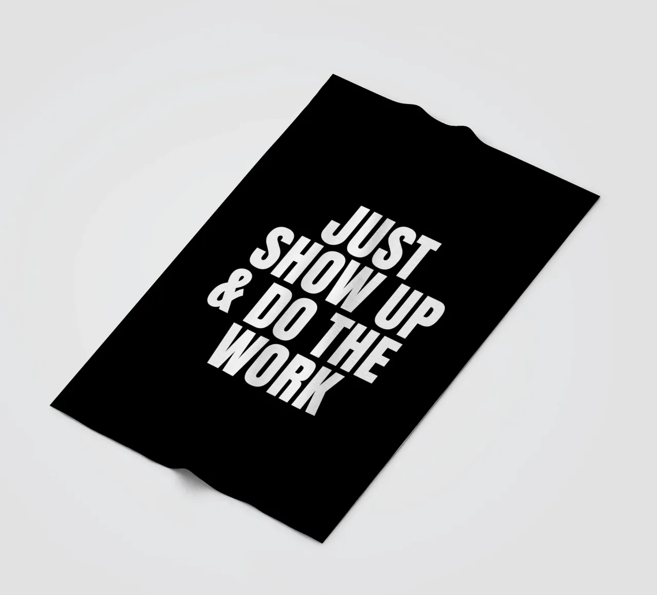 Just show up and do the work coperta in pile da happieeagle